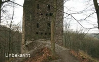 Ruine des großen Turmes der Burg Waldenburg