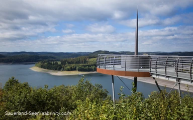 Der Skywalk Biggeblick im Profil