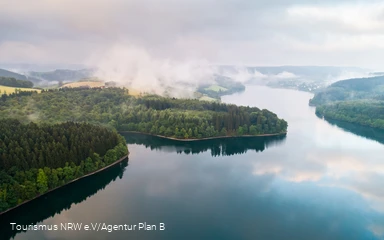 Luftbild des Biggesees