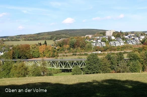 Blick auf die Fischbauchbrücke