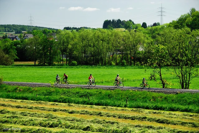 Radeln auf der Bahntrasse